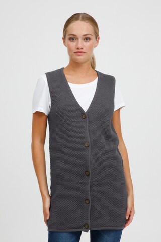 Oxmo Vest 'OXHEIDI' in Grey: front