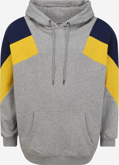 Urban Classics Big & Tall Sweater majica u noćno plava / žuta / siva, Pregled proizvoda