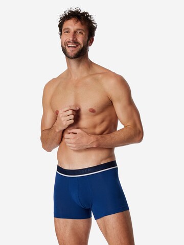 SCHIESSER Boxershorts '95/5 Organic Cotton' in Blauw