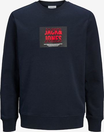JACK & JONES Sweatshirt 'JJHUDSON' in Blue: front