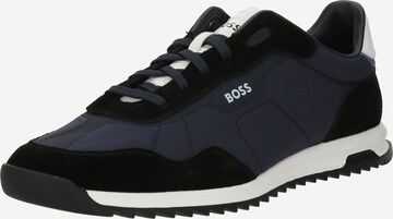 BOSS Platform trainers 'Zayn' in Blue: front