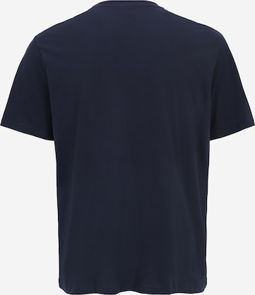 Jack & Jones Plus - Camiseta 'FONNE' en azul