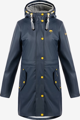 Schmuddelwedda Raincoat in Blue: front