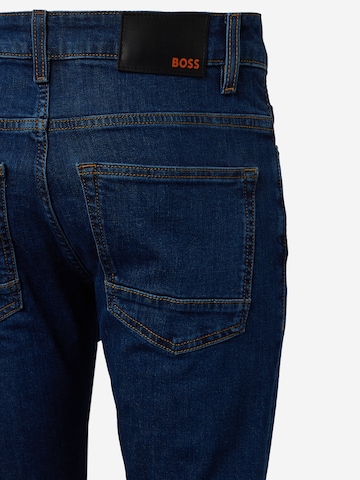 BOSS Orange - Slimfit Calças de ganga 'Delaware' em azul