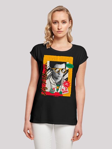 F4NT4STIC Shirt 'Sex Education Otis Hung Over Netflix TV Series' in Zwart: voorkant