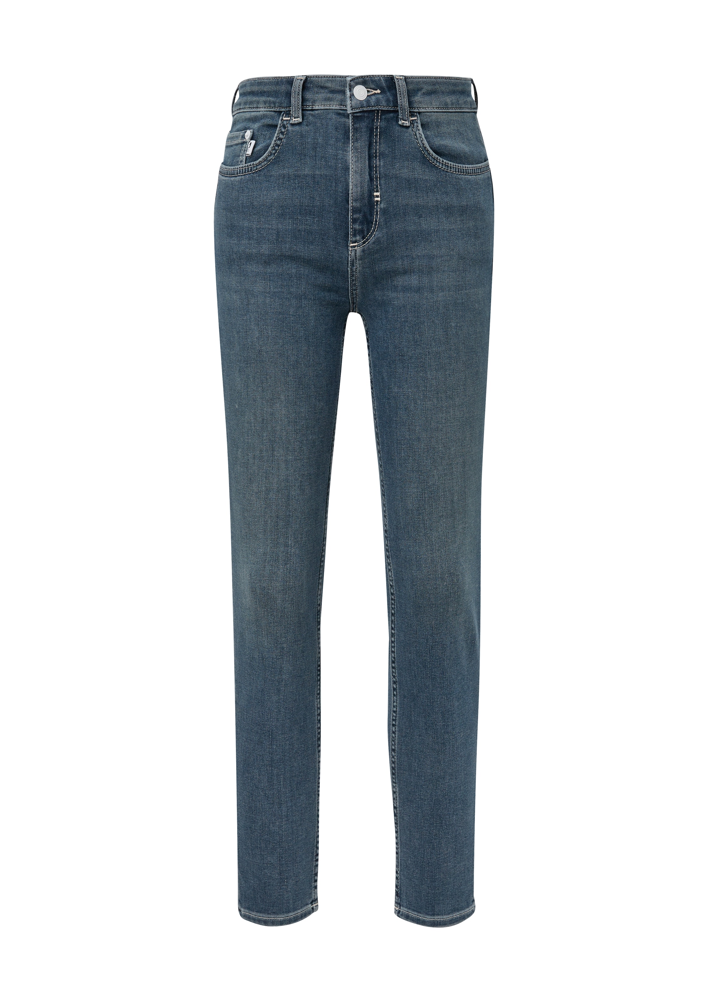 comma casual identity Skinny Jeans in Blauw: voorkant