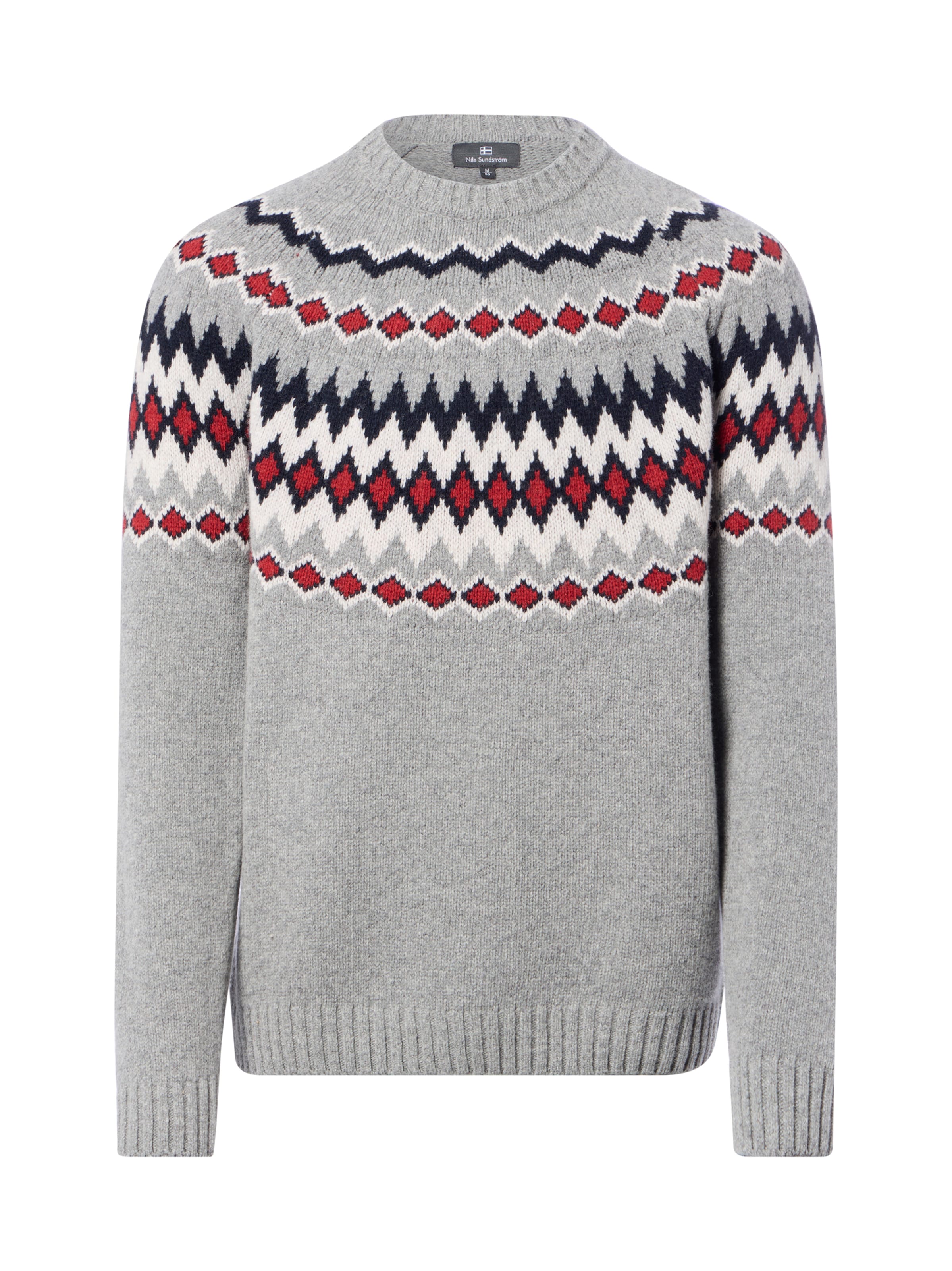 Nils Sundström Pullover in Grau: Vorderseite