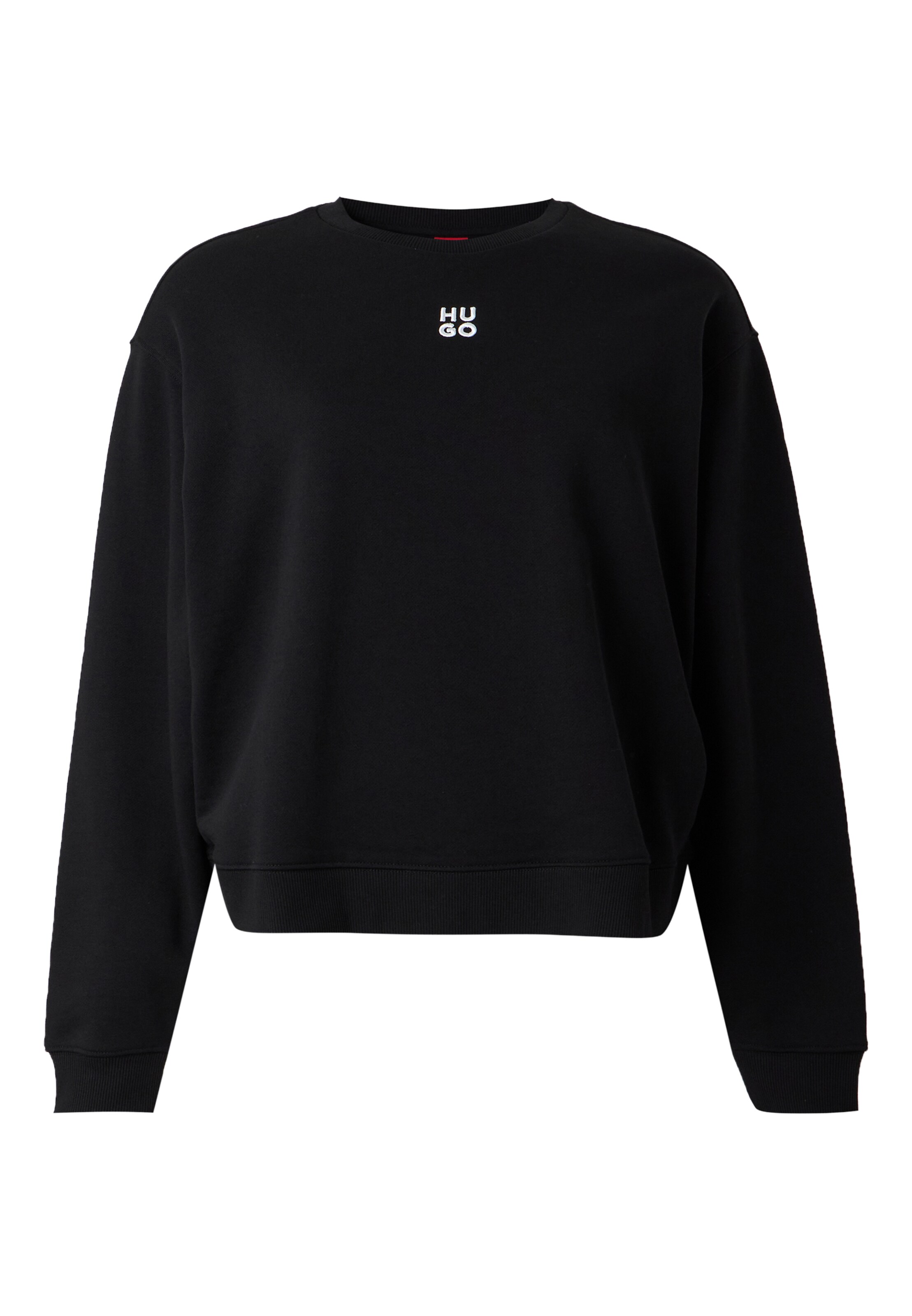 HUGO Sweatshirt 'Deroxina_12' in Schwarz: Vorderseite