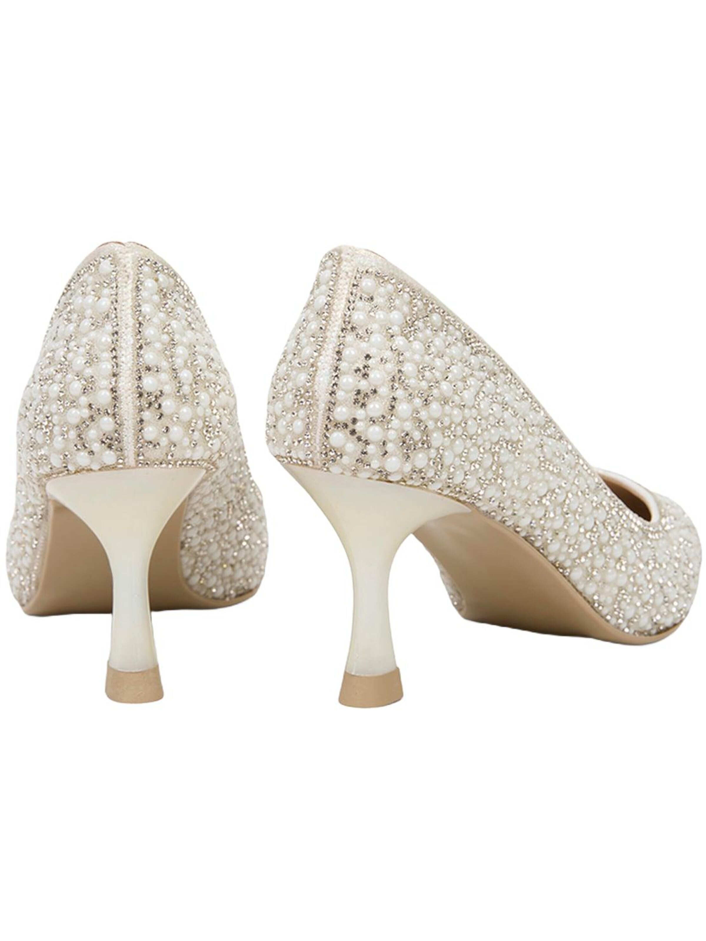Desa - Zapatos con plataforma en blanco