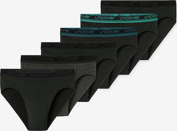 Slip ' Cotton Series ' uncover by SCHIESSER en noir : devant