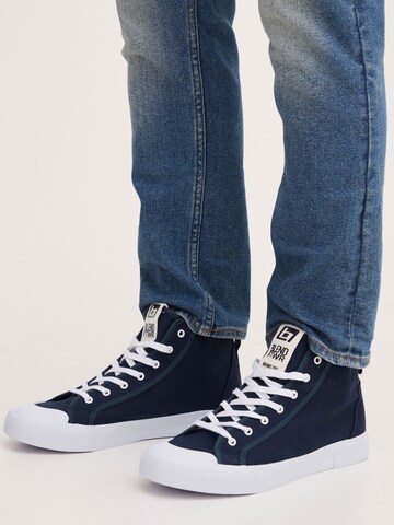 Baskets hautes BLEND en bleu : devant