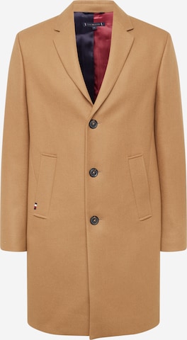 Tommy Hilfiger Tailored Between-Seasons Coat in Beige: front