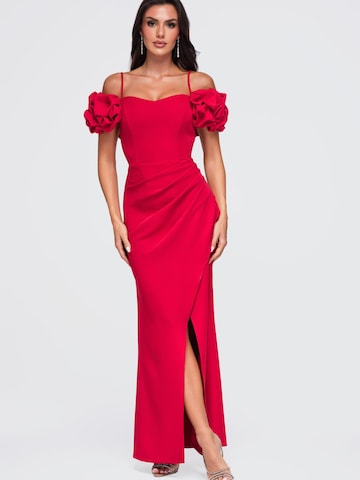 Ombre Evening dress in Red: front