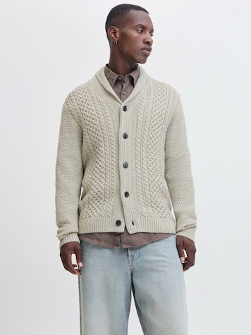 JACK & JONES Πλεκτή ζακέτα 'JJPAUL' σε λευκό: μπροστά
