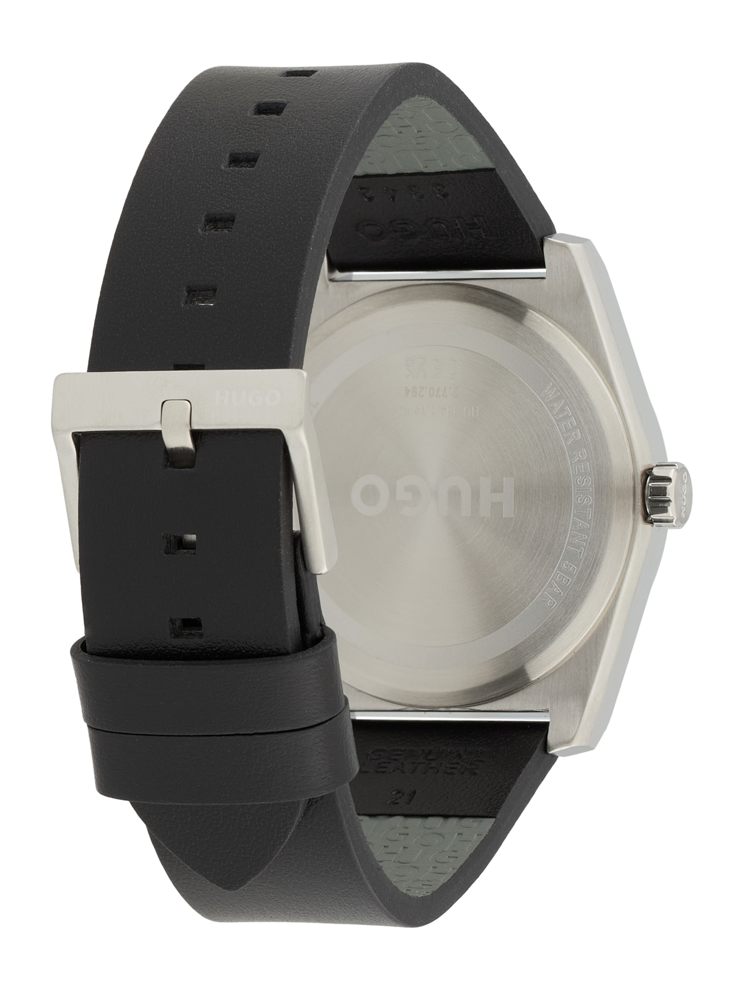 HUGO Analoguhr 'Ark' in Schwarz