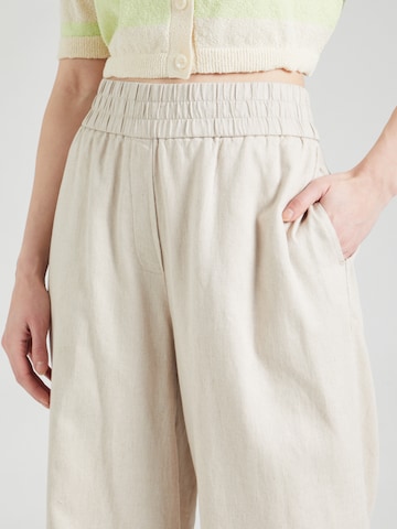 Wide leg Pantaloni 'Honor' di modström in beige