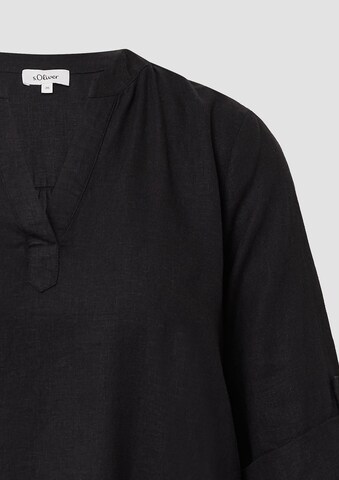 s.Oliver Blouse in Black