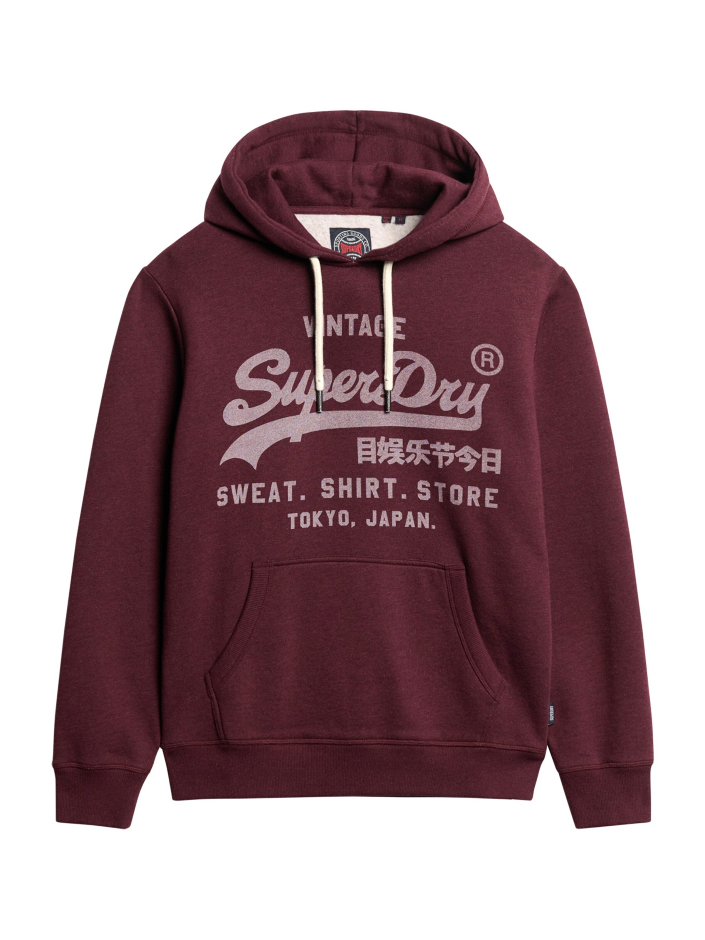 Superdry Sweatshirt 'CLASSIC' in Red: front