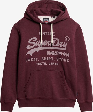 Superdry Sweatshirt 'CLASSIC' in Red: front