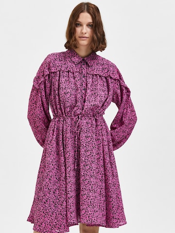 SELECTED FEMME Shirt Dress in Purple