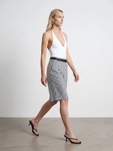 Wide Leg Pantalon Dilvin en mélange de couleurs