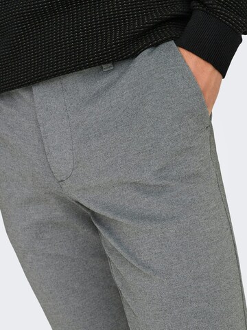 Only & Sons Baggy Broek 'Mark' in Grijs: voorkant