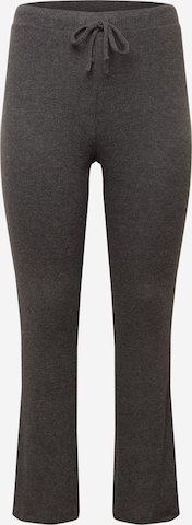 PIECES Curve Flared Pants 'CIRCLE' in Grey: front