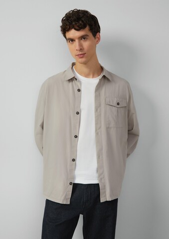 s.Oliver BLACK LABEL Comfort Fit Hemd in Beige: Vorderseite
