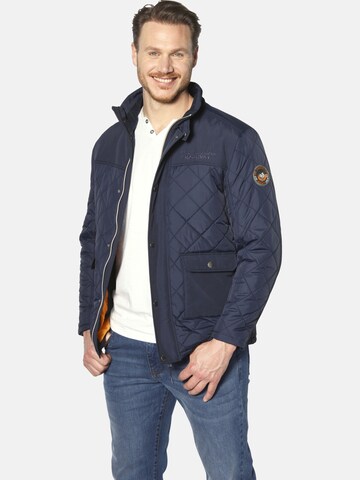 Jan Vanderstorm Tussenjas 'Ingedal' in Blauw: voorkant