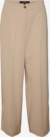 VERO MODA Wide Leg Hose 'Rikahai' in Braun: Vorderseite