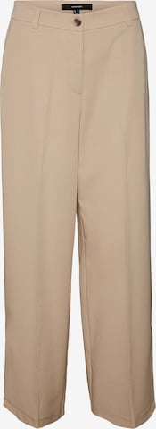 Wide leg Pantaloni con piega frontale 'Rikahai' di VERO MODA in marrone: frontale