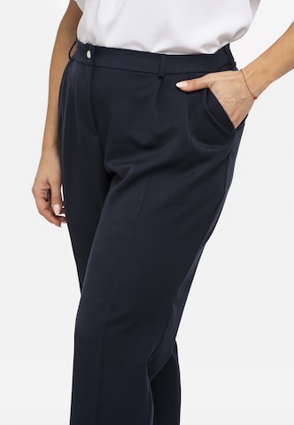 Karko Regular Pleat-Front Pants 'Pablo' in Blue