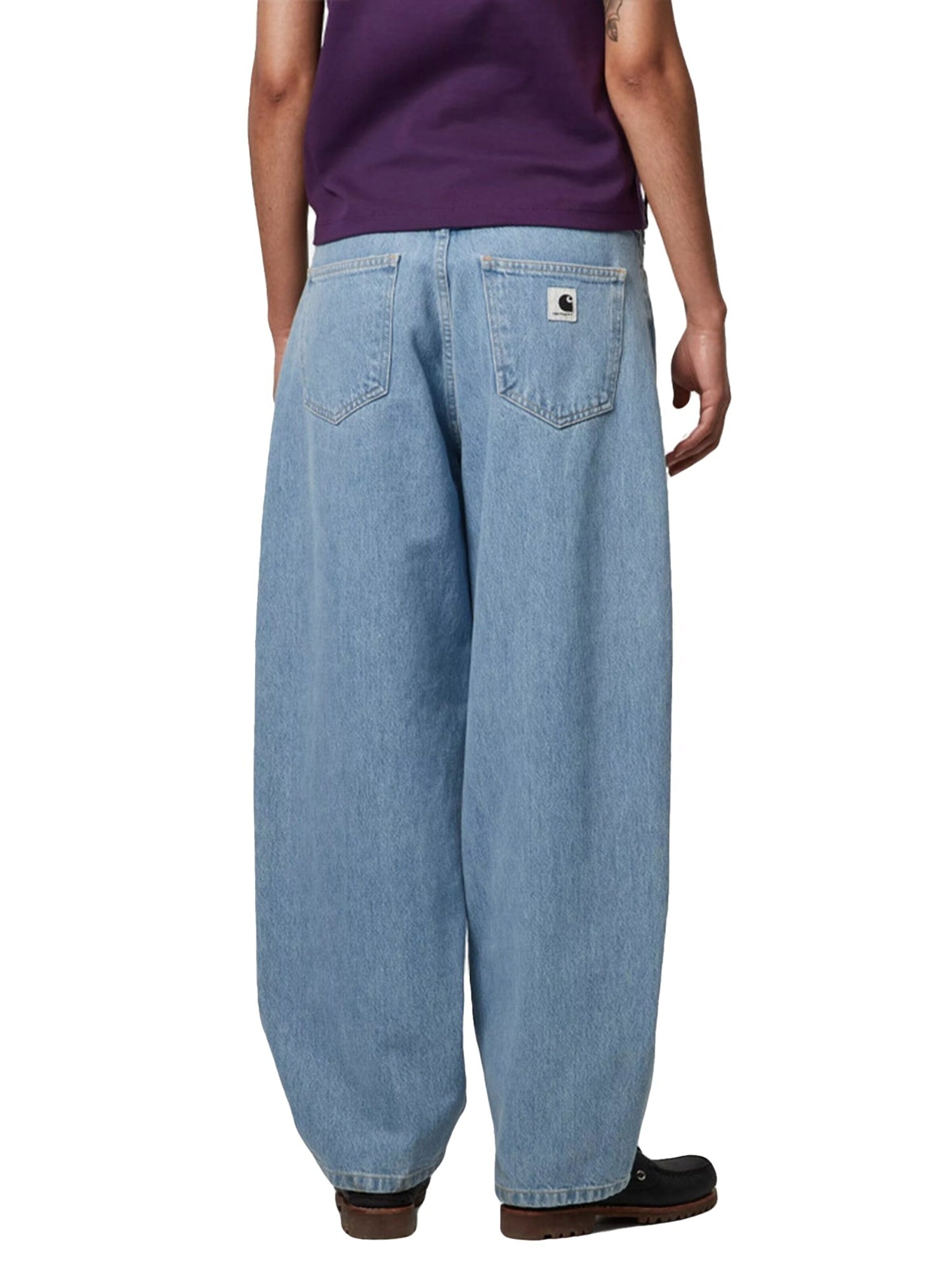 Carhartt WIP Luźne Jeansy 'W' BRANDON PANT BLUE STONE BLEACHED' w kolorze niebieski