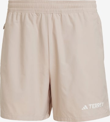 ADIDAS TERREX - Pantalón deportivo 'Multi' en beige: frente