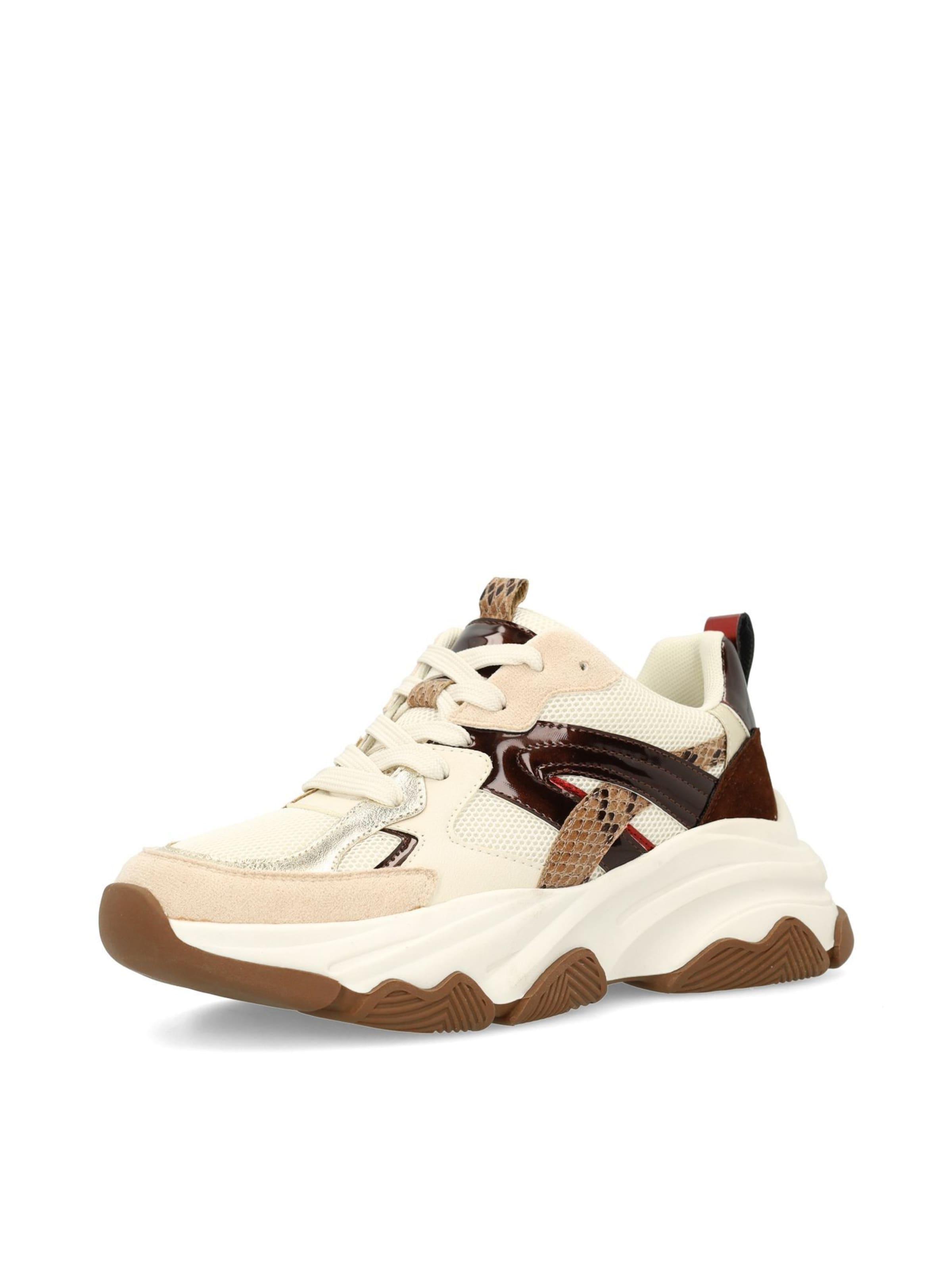 Baskets basses SACHA en beige : devant