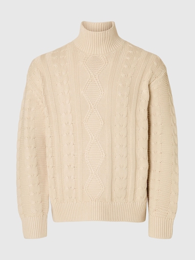 SELECTED Pull-over en beige, Vue avec produit
