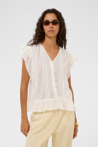 SOAKED IN LUXURY Blouse 'Runa' in White: front