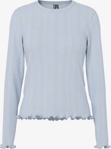 T-shirt PIECES en bleu : devant