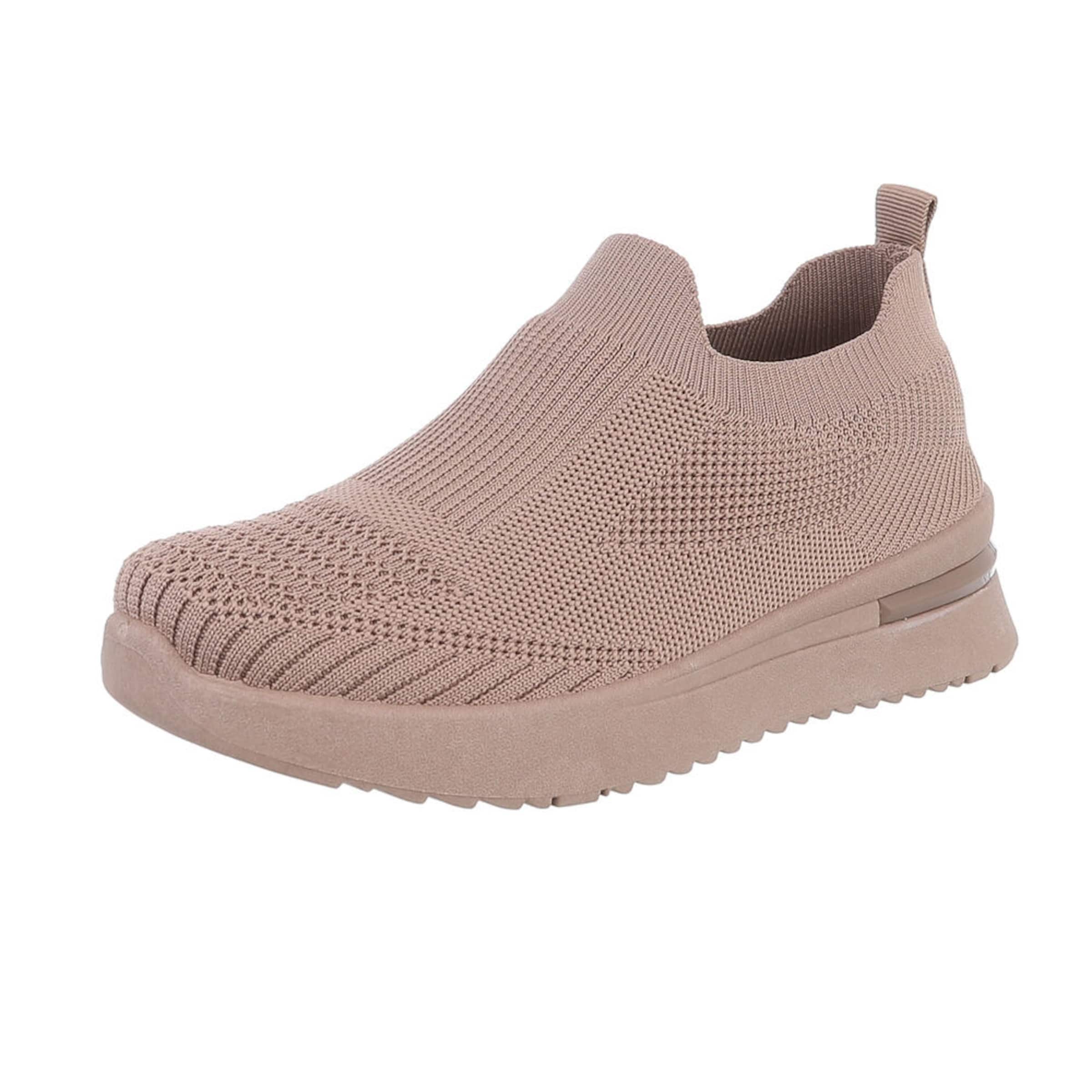 Ital-Design Slip-Ons in Brown: front