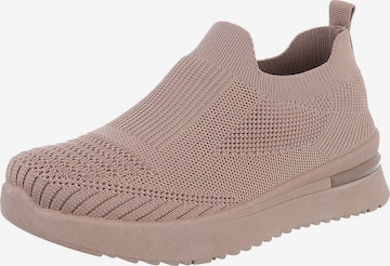 Ital-Design Slip-Ons in Brown: front