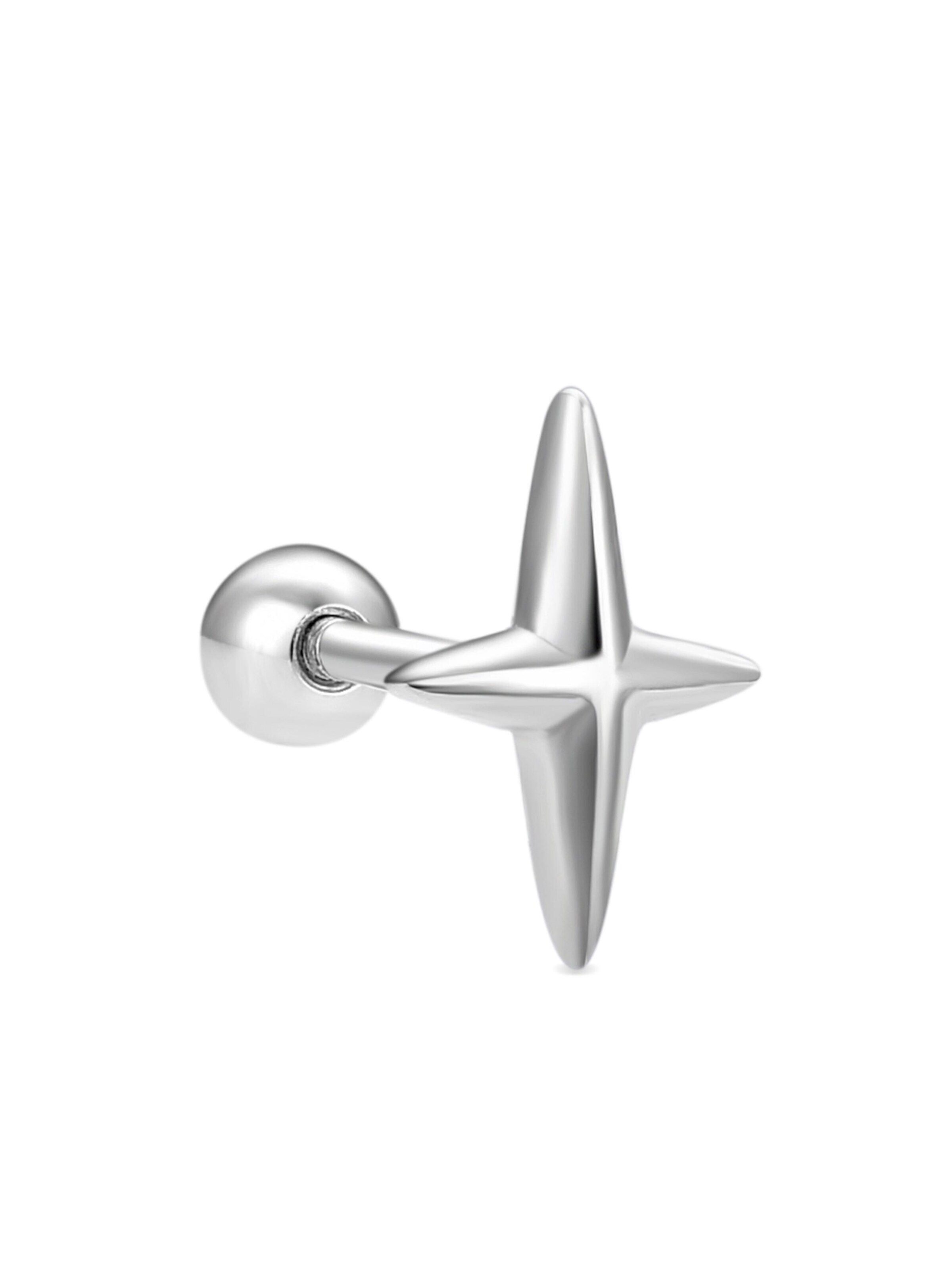 Luxenter Piercing 'Uvdia' - Strieborná: predná strana