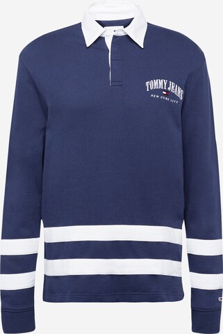 Tommy Jeans Poloshirt 'Varsity' in Blau: predná strana