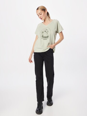 Derbe T-Shirt 'Matrosenrobbe' in Grün