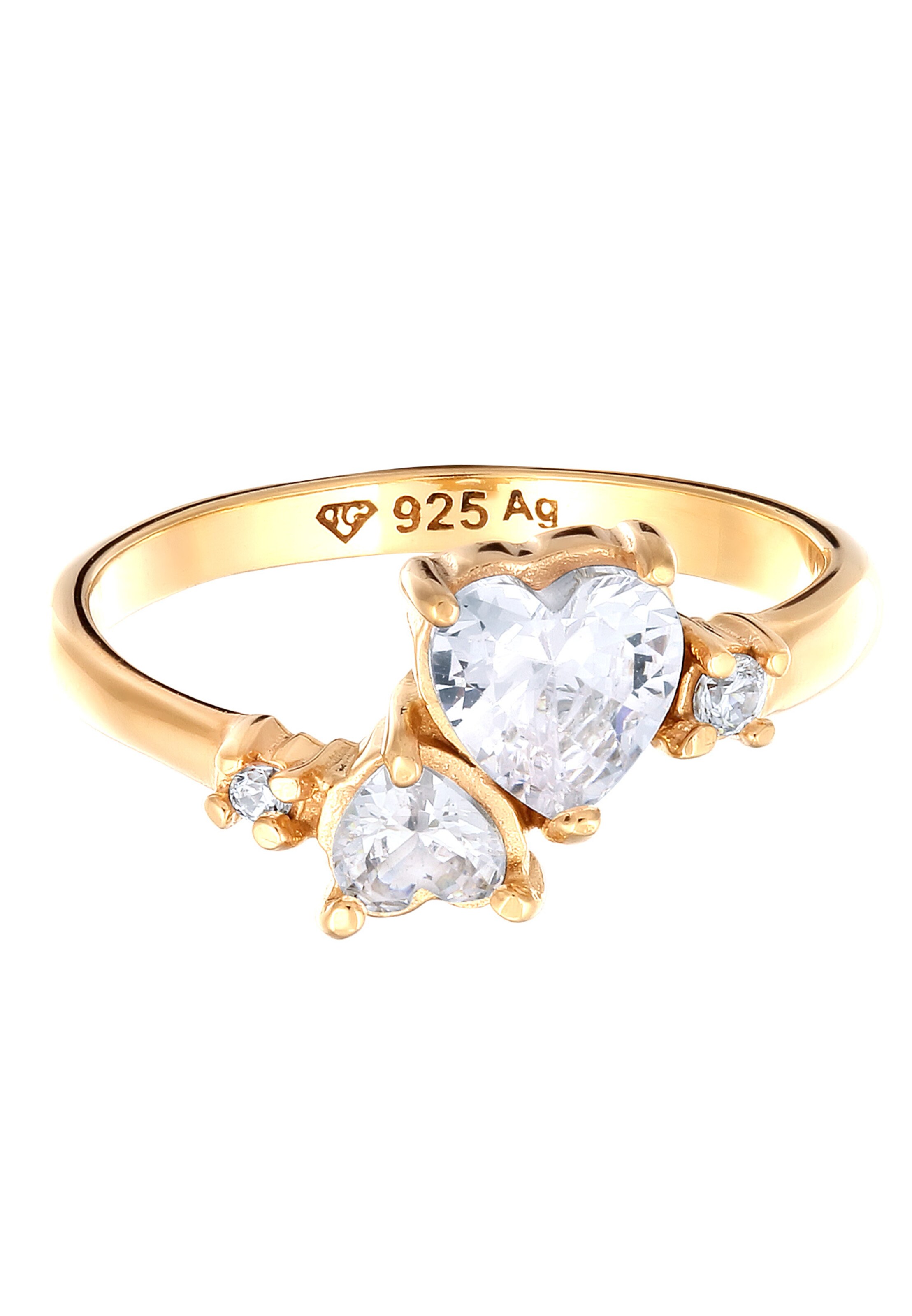 ELLI Ring 'Herz' in Gold