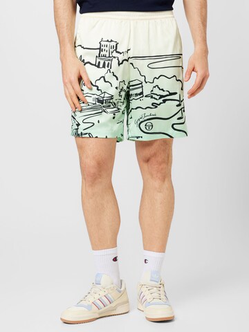 Sergio Tacchini Loose fit Pants 'CABANA' in Green: front