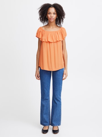 ICHI Bluse 'Marrakech' i orange