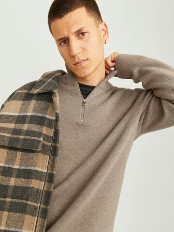 JACK & JONES Sweater 'Blamilano' in Beige