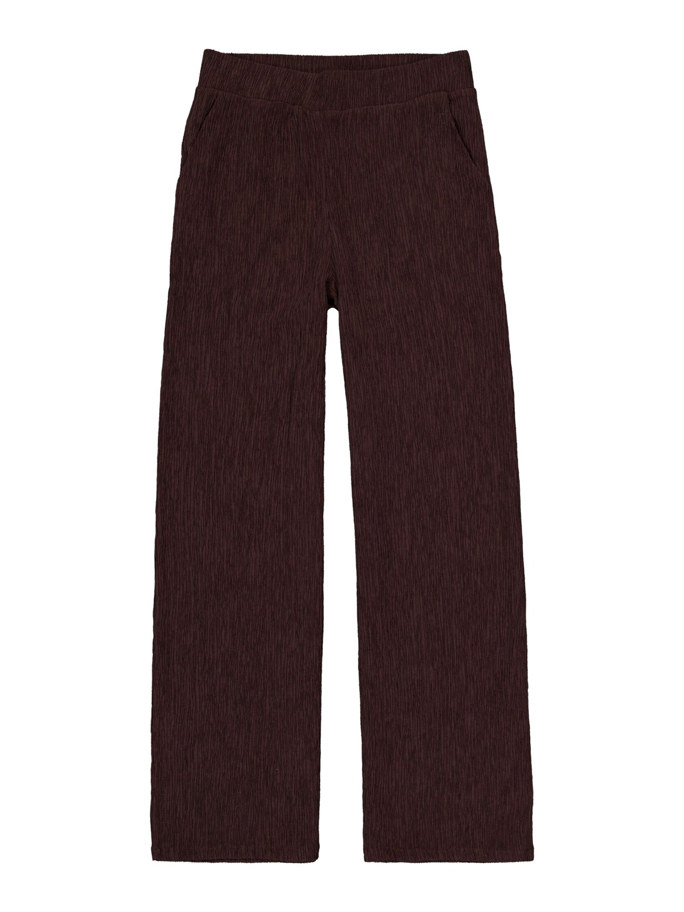 Wide Leg Pantalon GARCIA en marron : devant