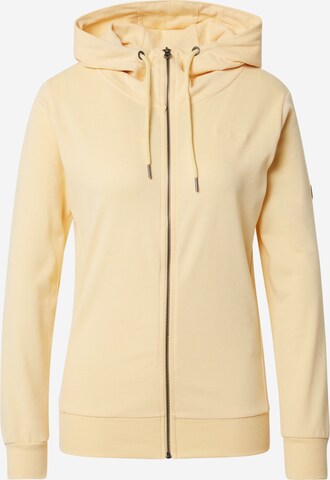 Pepe Jeans Zip-Up Hoodie 'ANNE' in Yellow: front