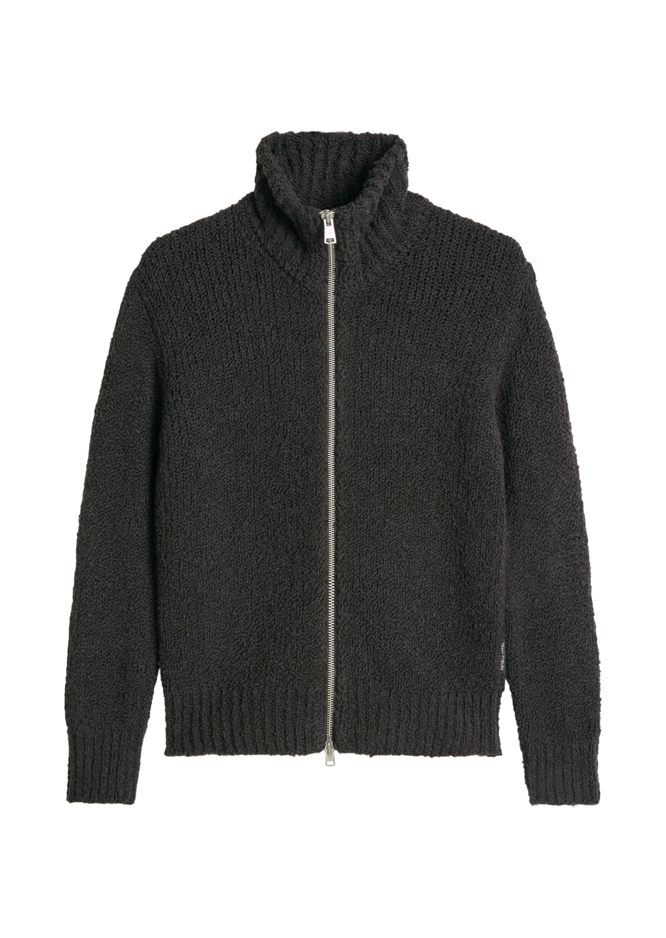 Marc O'Polo Gebreid vest in Zwart: voorkant